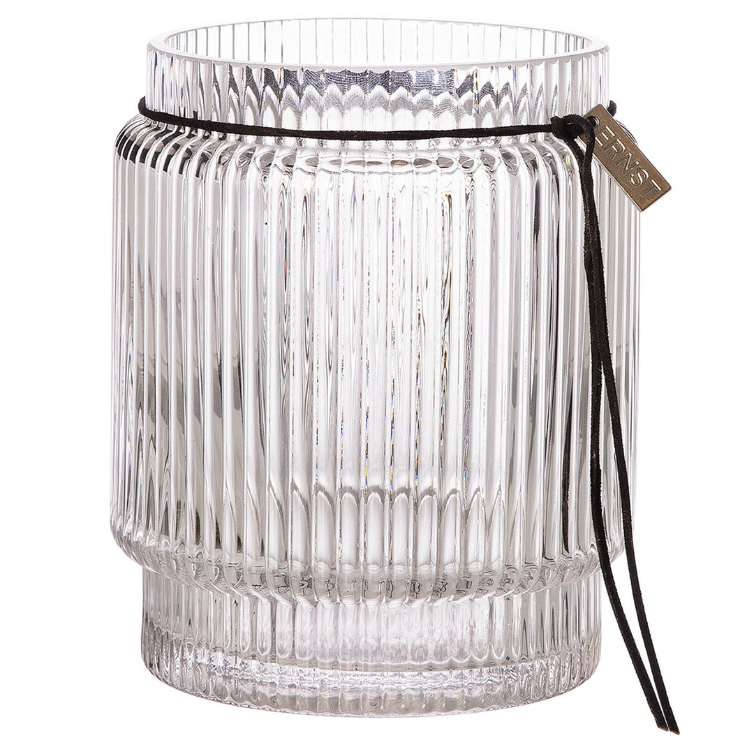 Ernst Ernst Glasvase med riflet struktur, 14,8 cm – billede i brug (Vase)
