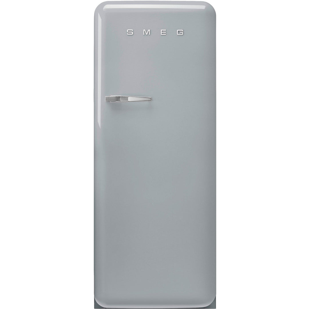 Smeg Smeg FAB28RSV6 Køleskab med Fryser 153 cm Højrehængt Sølv – vinkelbillede (Køleskabe)