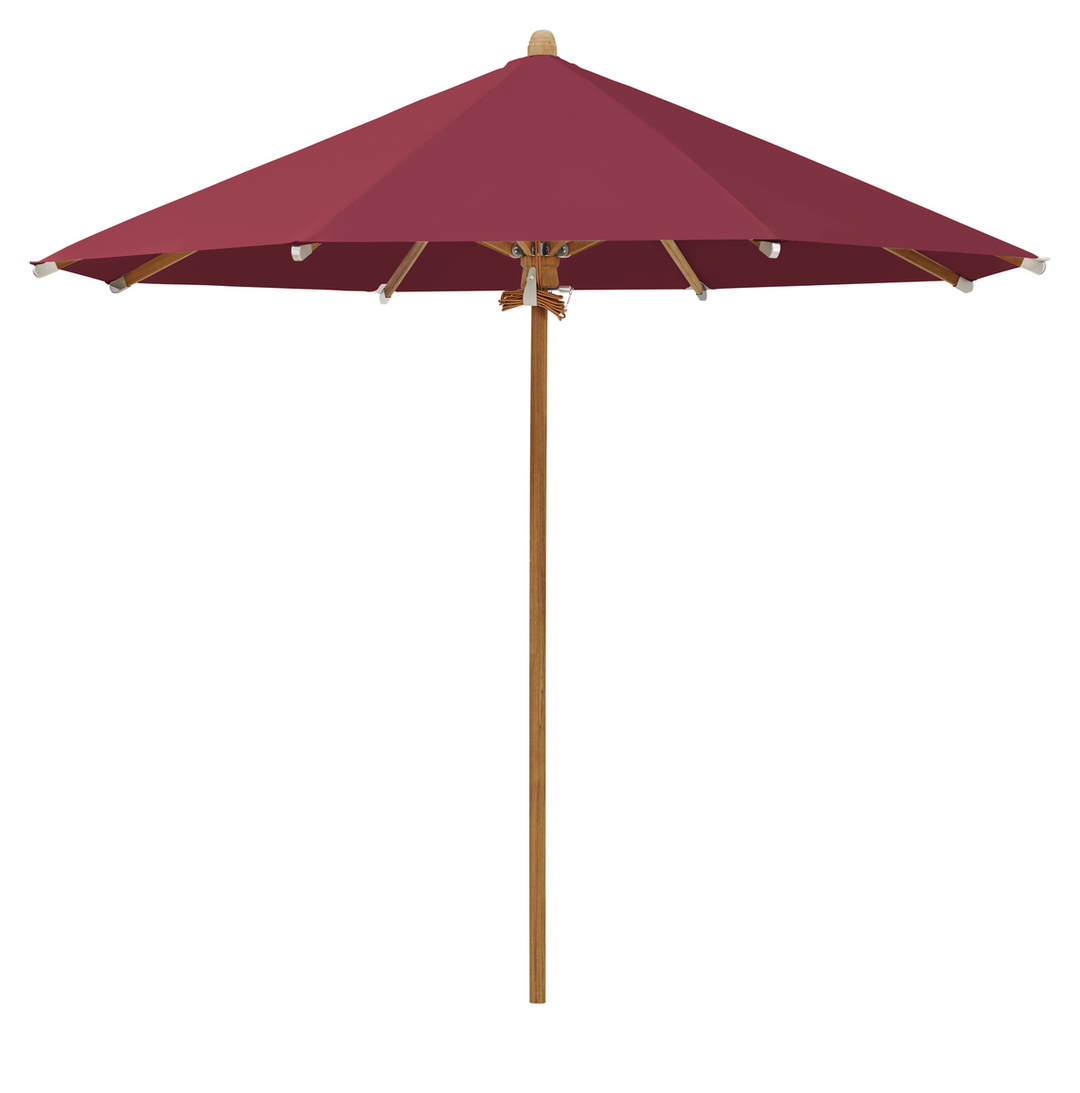 Produktbillede af Teakwood Ø350cm u/frisekant VinrØd på tilbud