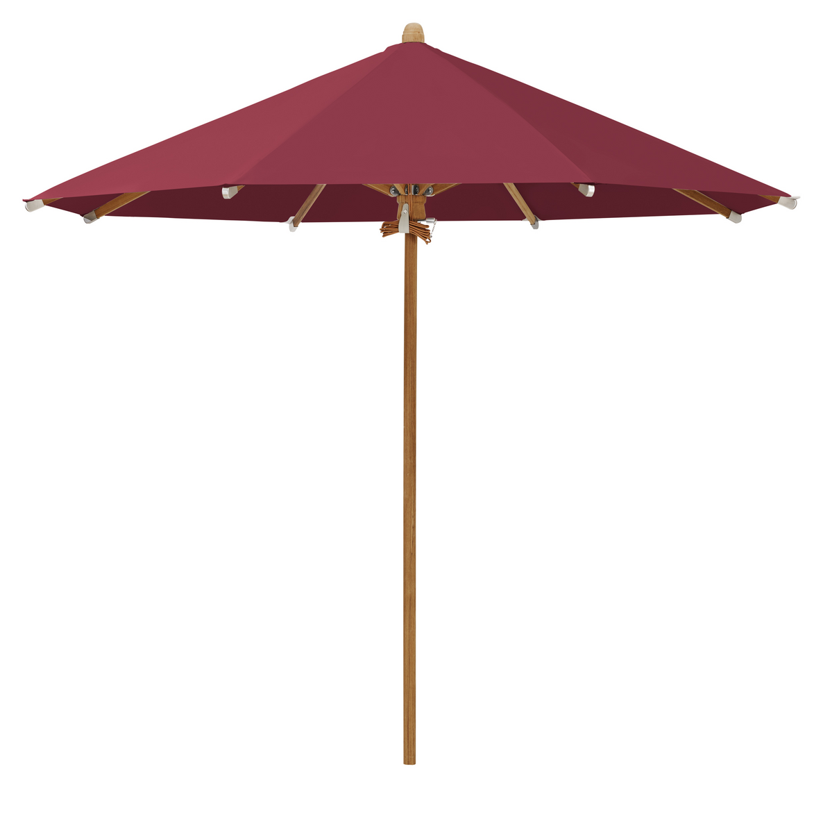 Produktbillede af Teakwood Ø350cm u/frisekant VinrØd på tilbud