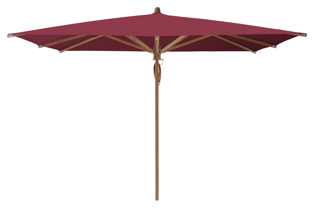 Produktbillede af Teakwood 330x330cm u/frisekant VinrØd på tilbud