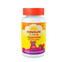 Stort online udvalg i Minisun Teddymin Multivitamin Junior 60 gum ❤ ❤ Hurtig levering: 1 - 2 Hverdage og gratis fragt v/køb over 295 kr. GLS til pakkeshop ❤ Varenummer: HG-52486 og barcode / Ean: 6417927105918 på lager - Kæmpe udvalg i Sundhed - Over 454 design mærker på udsalg
