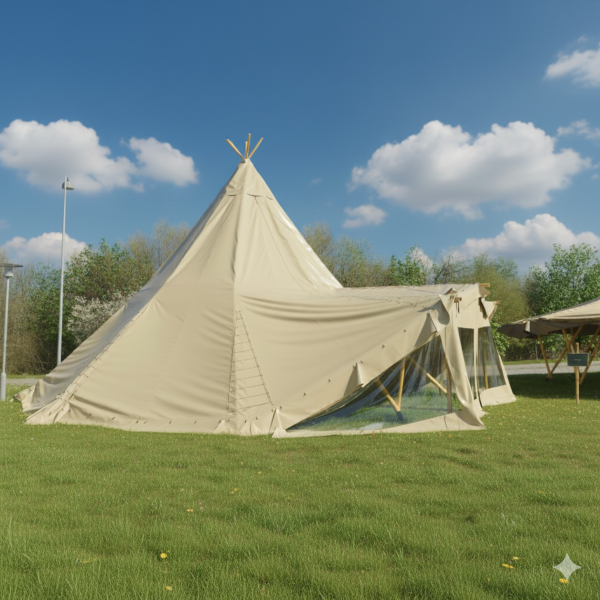 Produktbillede af DEMO MODEL Teepee Ø10,5 i PVC Khaki på tilbud