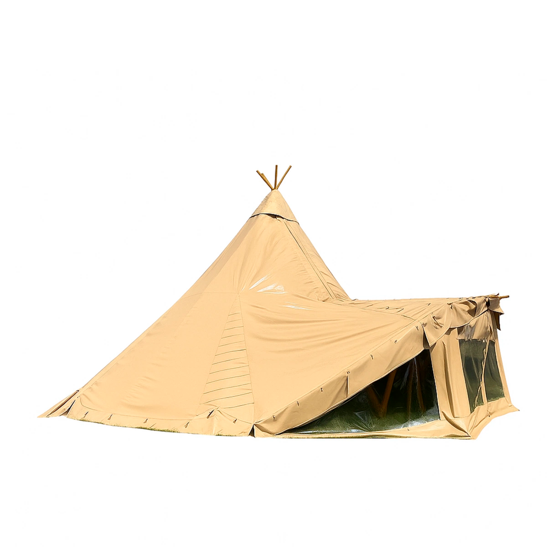 Produktbillede af Teepee Ø10,5m PVC Khaki på tilbud