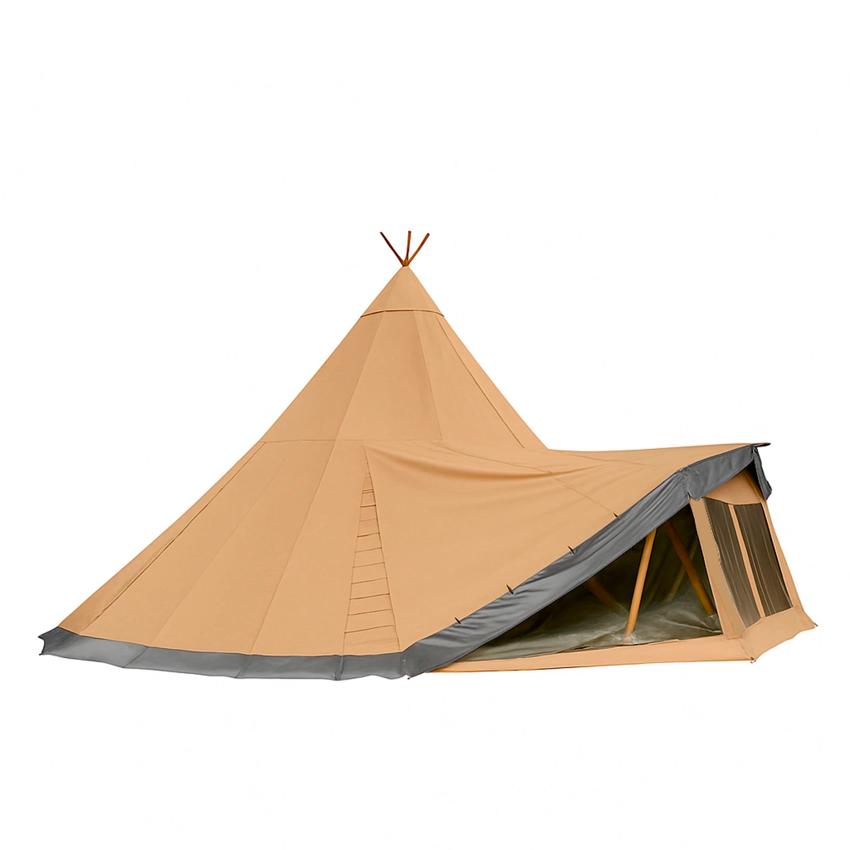 Produktbillede af Teepee Ø8m Canvas Khaki på tilbud