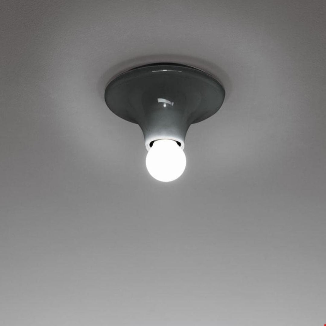 Teti Væg/Loftlampe Antracit Grå Artemide