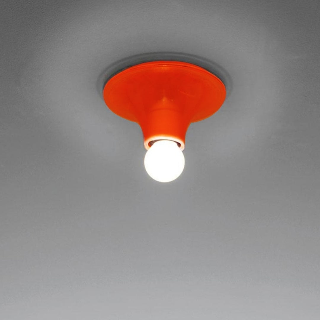 Teti Væg/Loftlampe Orange Artemide