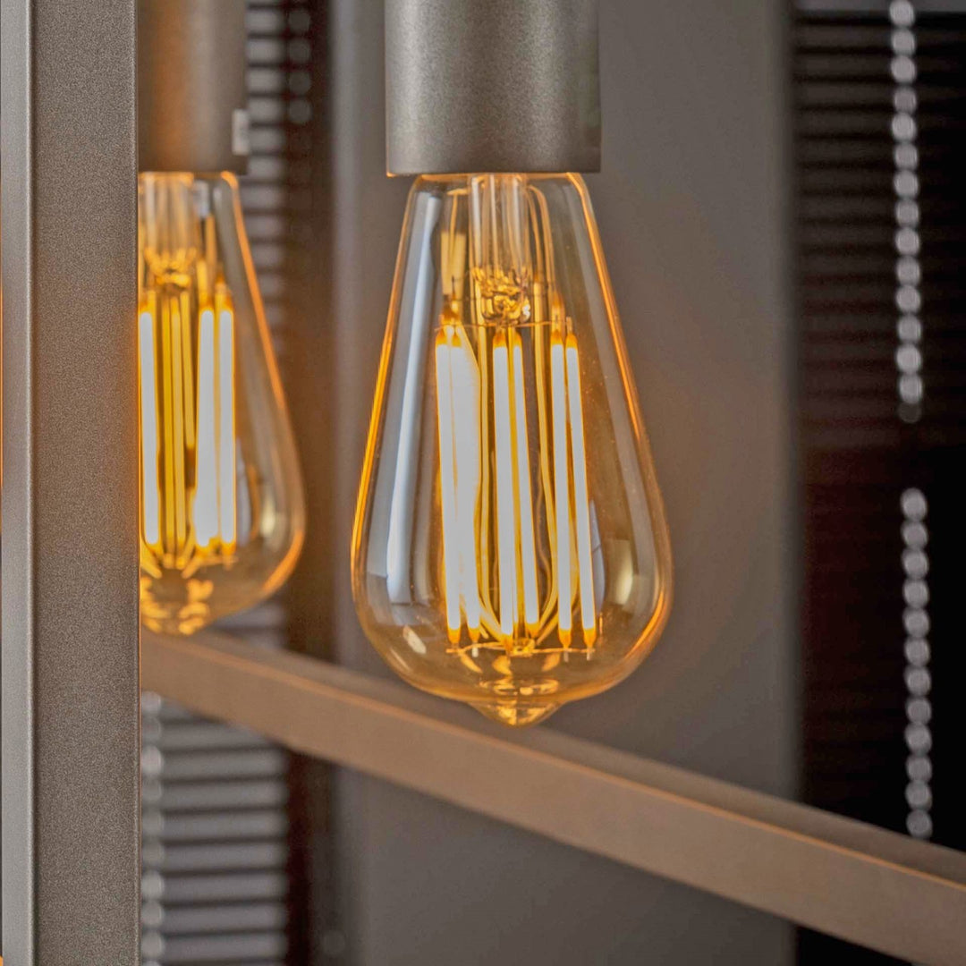 Produktbillede af Dråbeformet LED pære i ravfarvet glas på tilbud i høj kvalitet