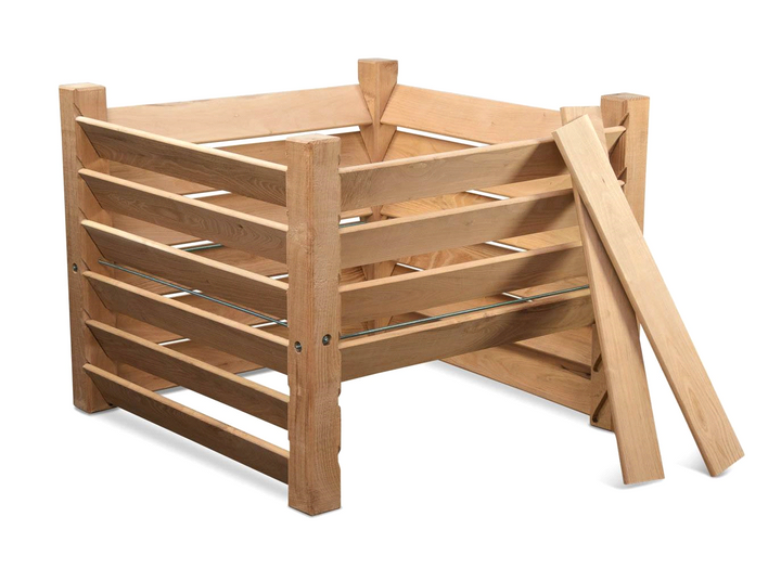 Produktbillede af Timberrud Kompostbeholder i Lærketræ 134 x 134 x 80 cm på tilbud i høj kvalitet