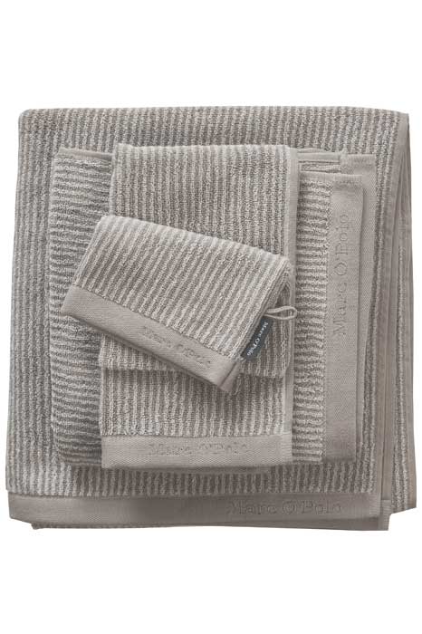 Produktbillede af Marc Ó Polo Timeless Stripe Håndklæder Natur Vaskehandske på tilbud i høj kvalitet