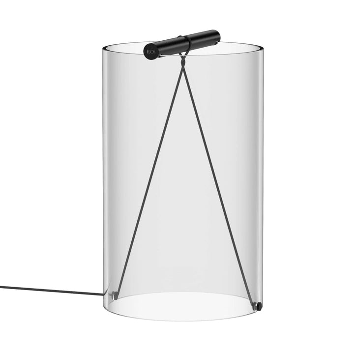 To-Tie T2 Bordlampe Mat Sort Flos