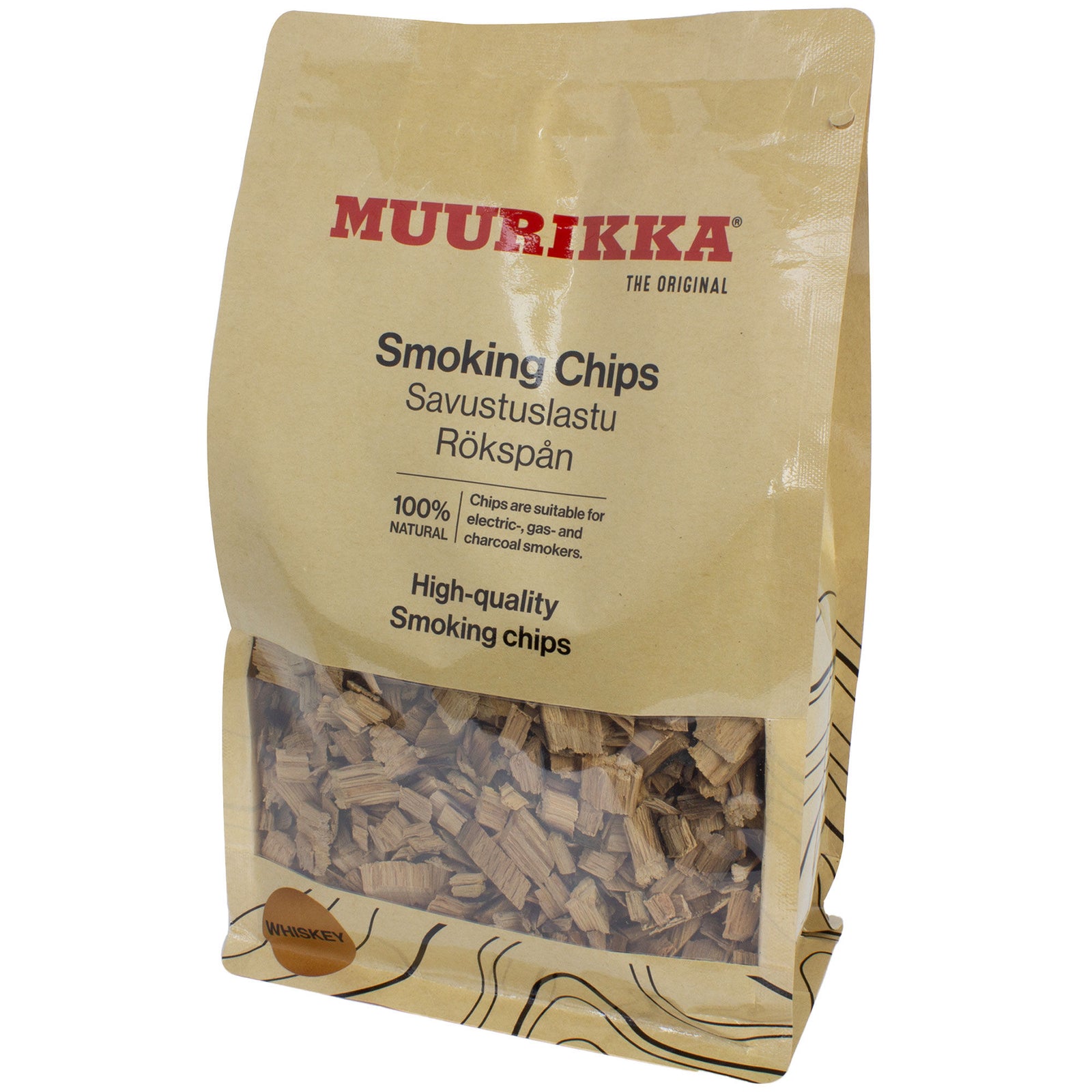 Muurikka Muurikka whisky-røgpiller 500 g ❤ billede i brug (Grilltilbehør)