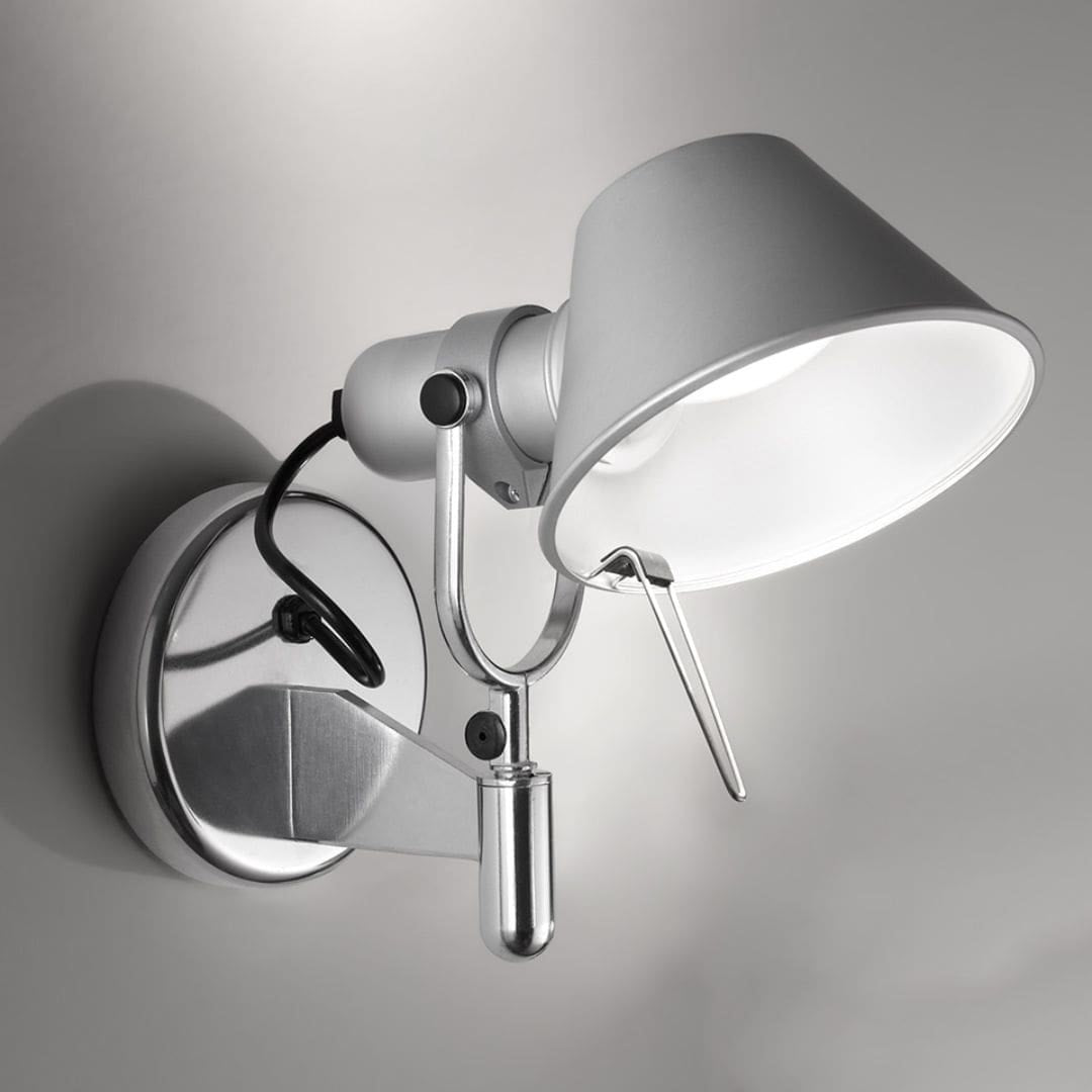 Produktbillede af Tolomeo Faretto Væglampe LED Alu u/afbryder Artemide i premium kvalitet