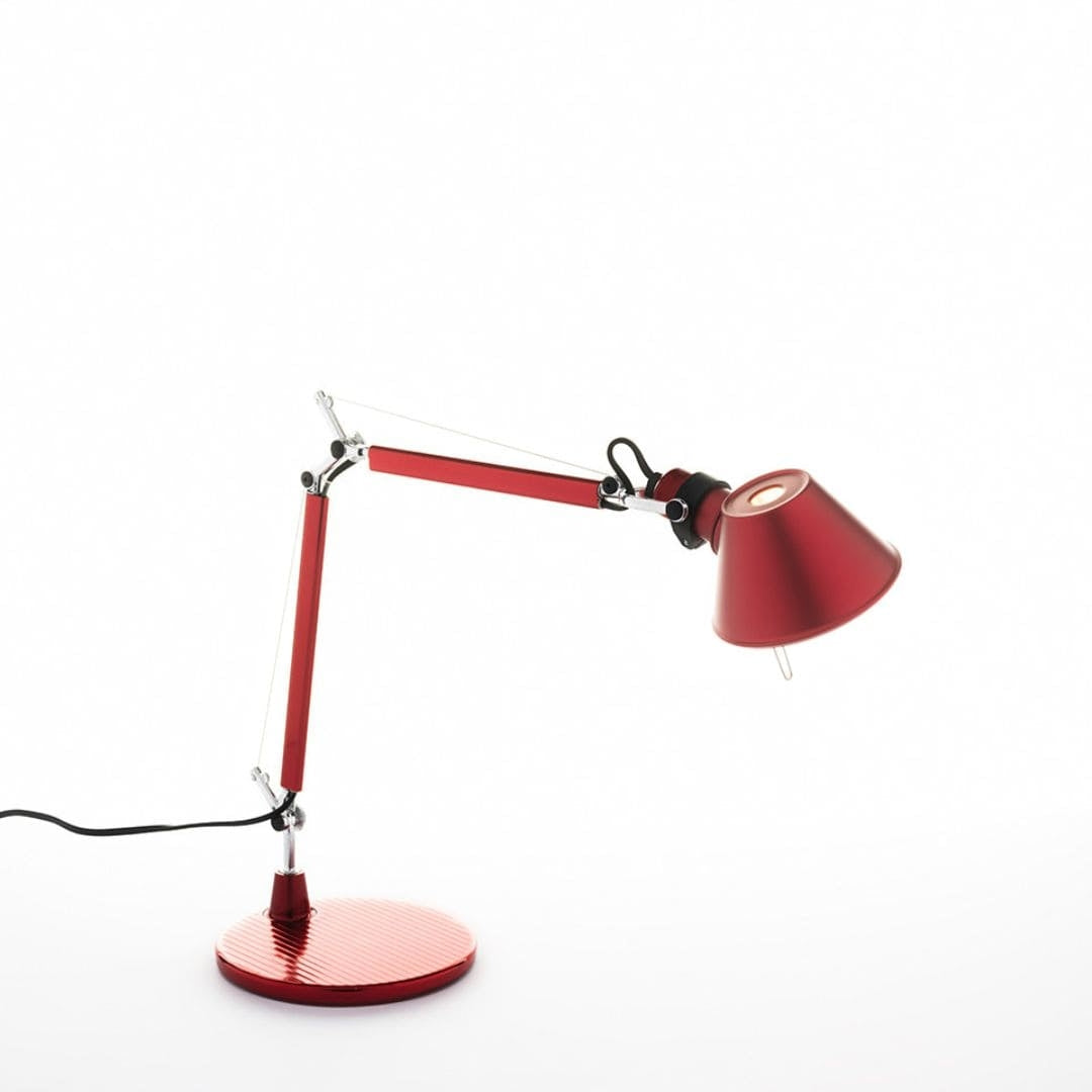 Produktbillede af Tolomeo Micro Bordlampe Rød Artemide i premium kvalitet