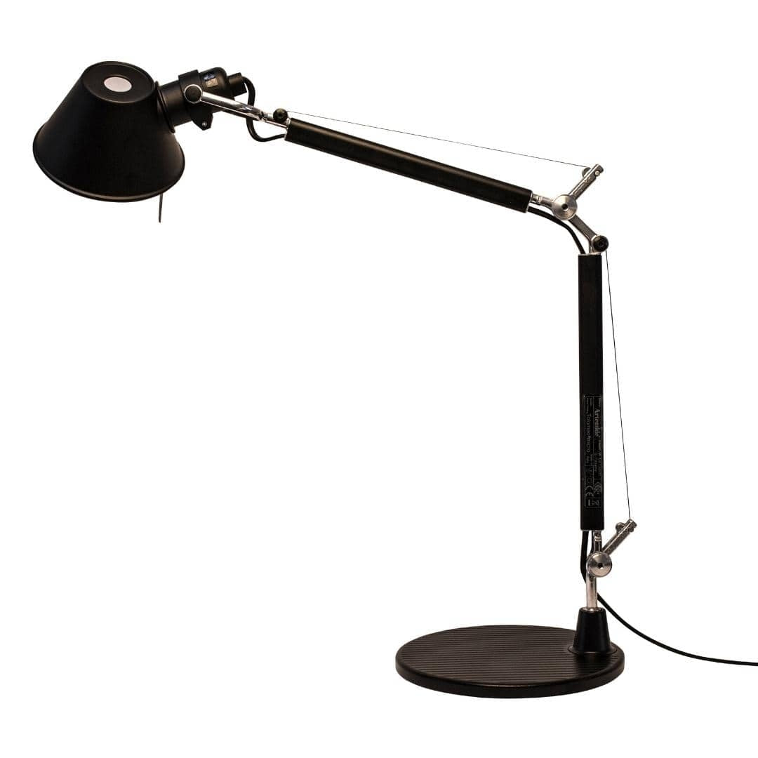 Produktbillede af Tolomeo Micro Bordlampe Sort Artemide i premium kvalitet