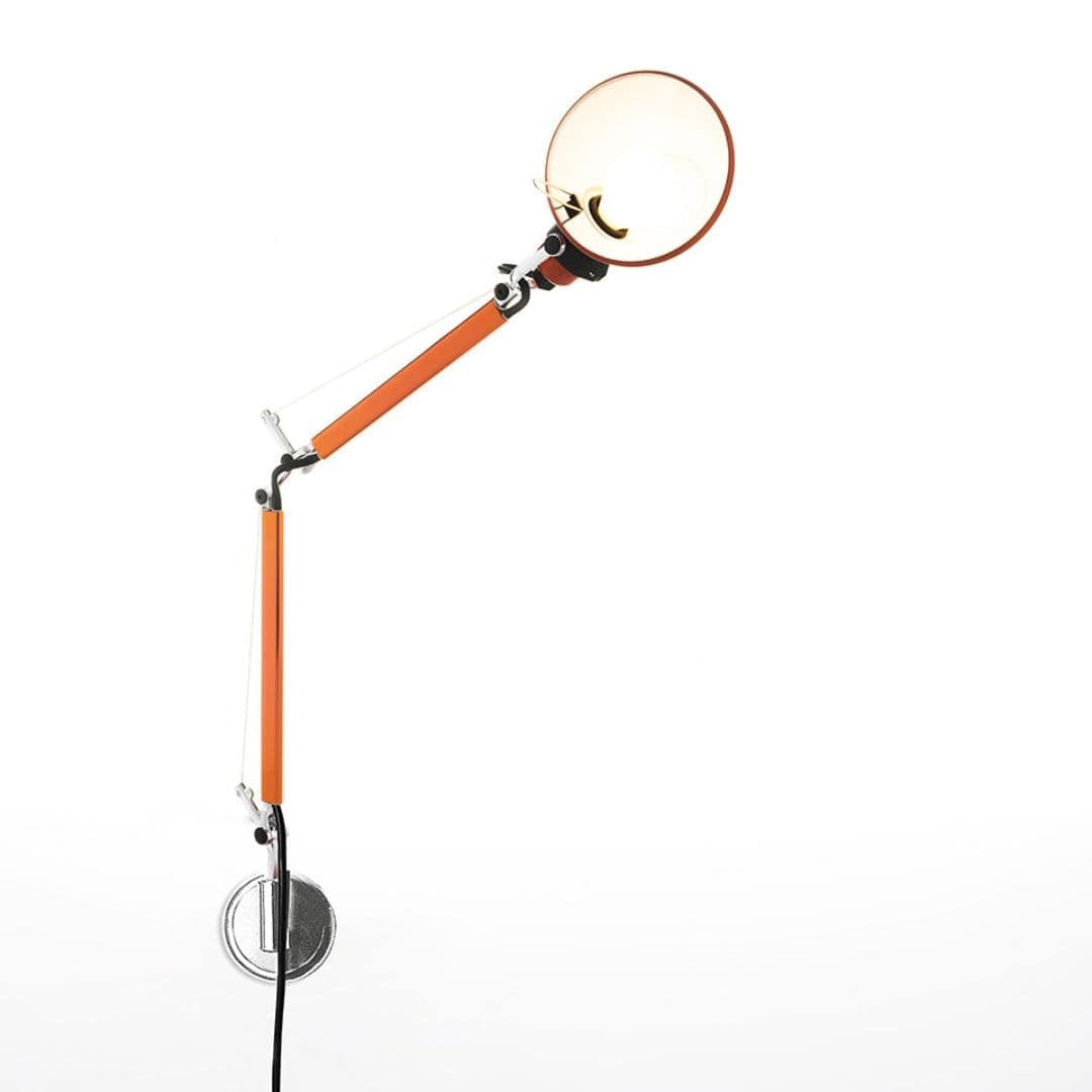 Produktbillede af Tolomeo Micro Væglampe Orange Artemide i premium kvalitet