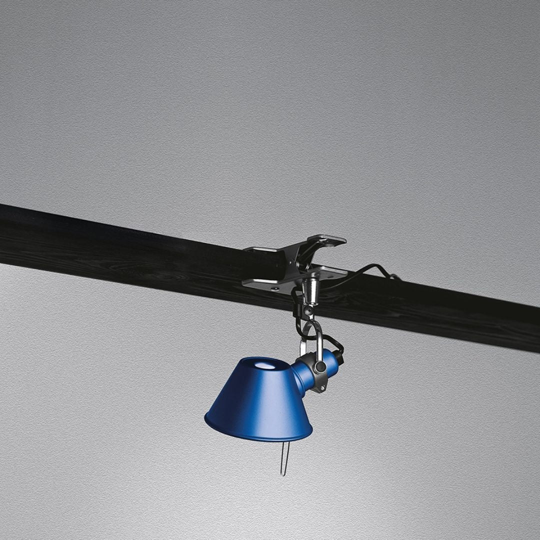 Produktbillede af Tolomeo Pinza Micro Klemspot Blå Artemide i premium kvalitet