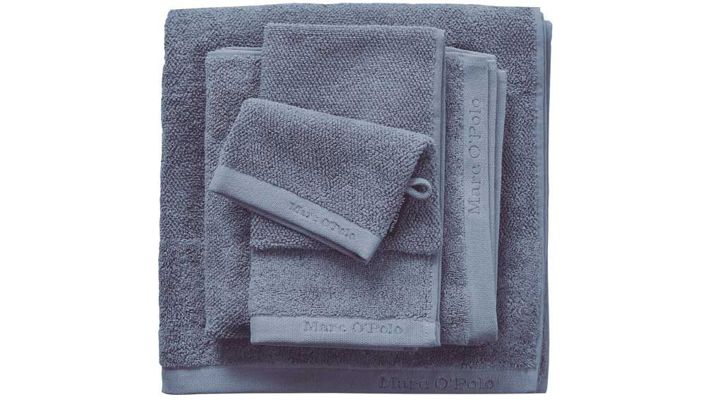 Produktbillede af Marc Ó Polo Timeless Håndklæder smoke blue Gæstehåndklæde 30x50 på tilbud i høj kvalitet