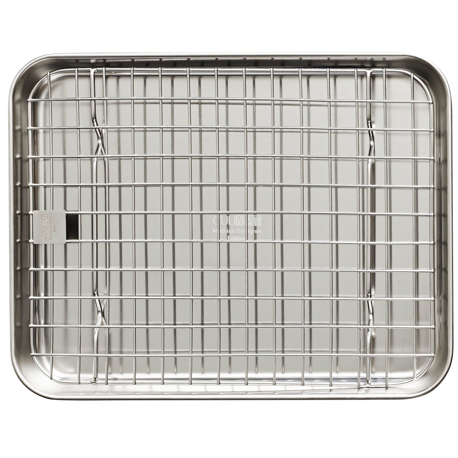 Culimat Culimat Gastro-bakke og rist 26,5 x 20,5 x 2,5 cm, rustfrit stål ❤ detaljebillede (Langpande)