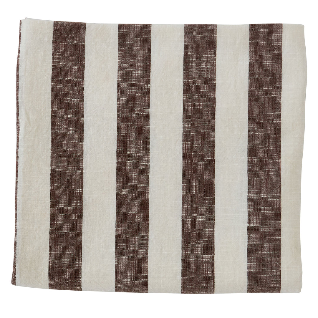 Oyoy living design Oyoy living design Stribet dug 260x140 cm, choko – produktbillede (Dug)