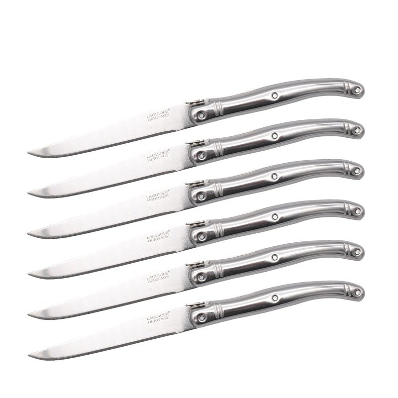 Produktbillede af Laguiole Heritage Metal Steakknive 6 stk. i premium kvalitet