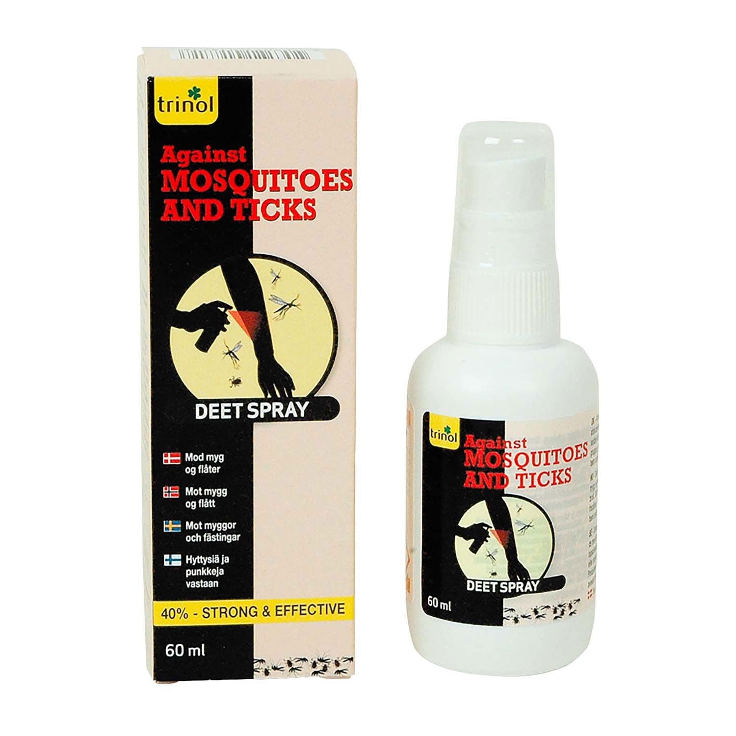 Produktbillede af Trinol DEET Spray mod flåter og myg 60 ml på tilbud i høj kvalitet