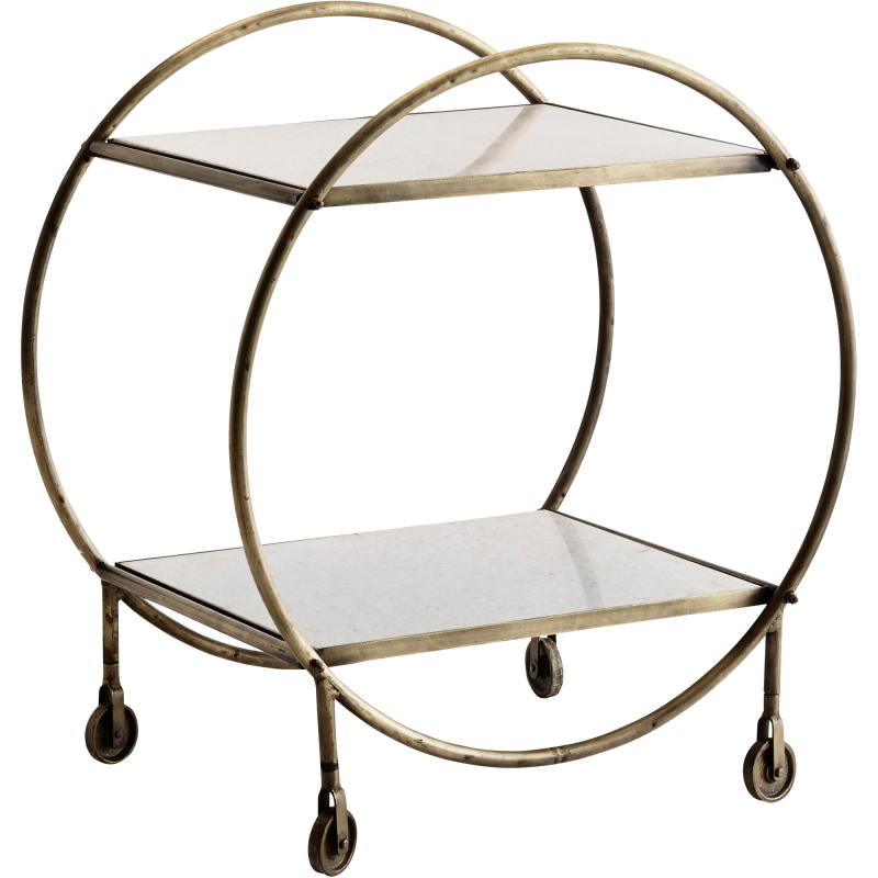 Madam Stoltz Trolley i messing, hvid marmor ❤ Stort online udvalg i Madam Stoltz ❤ Billig fragt og hurtig levering 2 - 5 hverdage ❤ Varenummer: BYH-682580 / Ean: 2500000075520 på lager - Udsalg på Trolley - Barvogne - Over 360 kendte mærker på udsalg