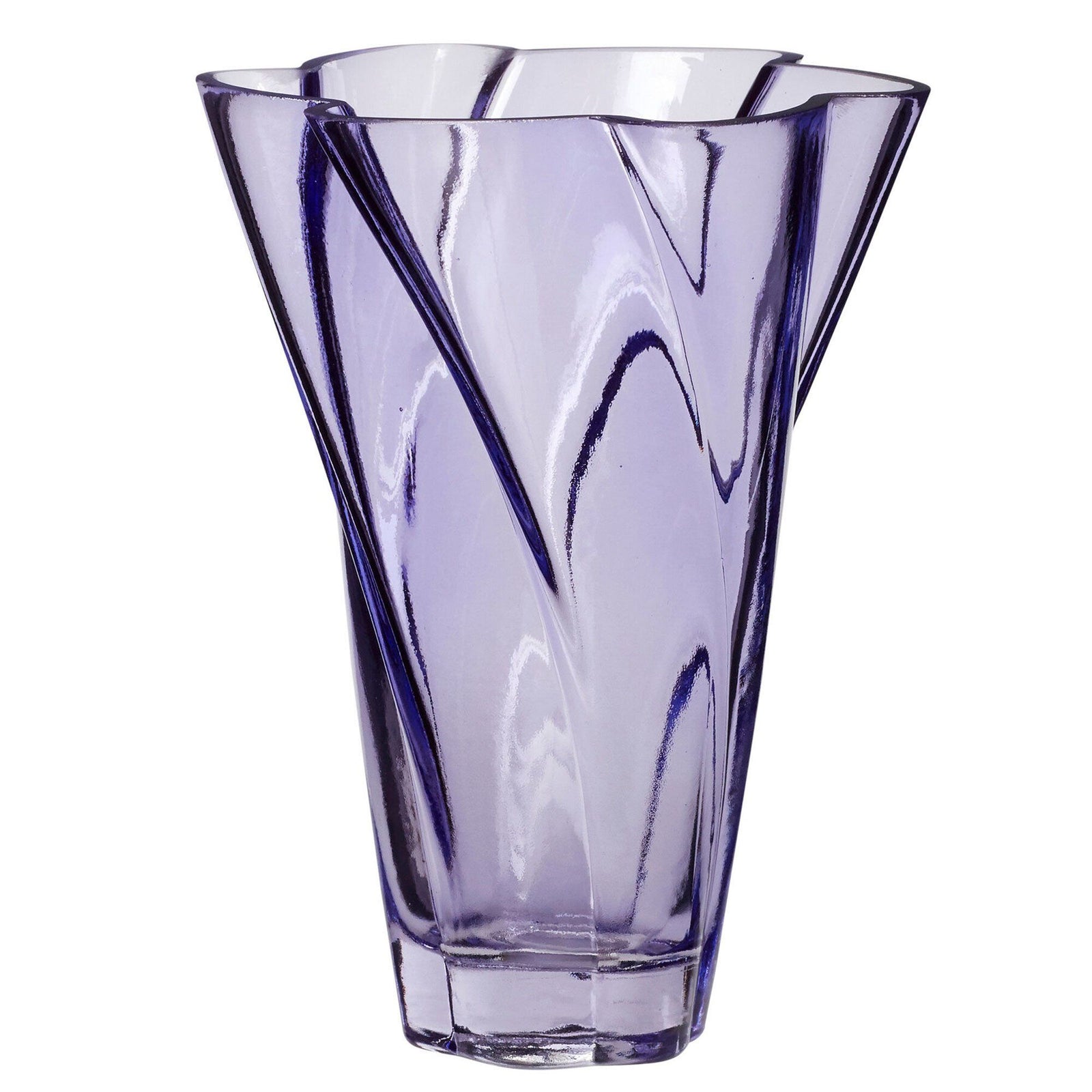 Hübsch Hübsch Bloom vase 18 cm, lilla ❤ produktbillede (Vase)
