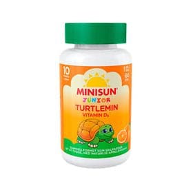 Se Minisun Turtlemin D-vitamin Junior &bull; 60 gum - DATOVARE 9/6-24 ❤ Kæmpe udvalg i KopK ❤ Hurtig levering: 1 - 2 Hverdage samt billig fragt - Varenummer: HG-52487-1 og barcode / Ean: '6417927105901 på lager - Udsalg på Sundhed > Mærker > Vitaminer Spar op til 64% - Over 1334 design mærker på udsalg