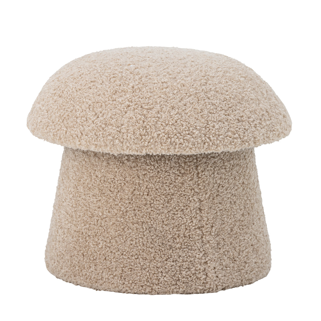 BLOOMINGVILLE Bocca puf m. opbevaring natur polyester Ø46