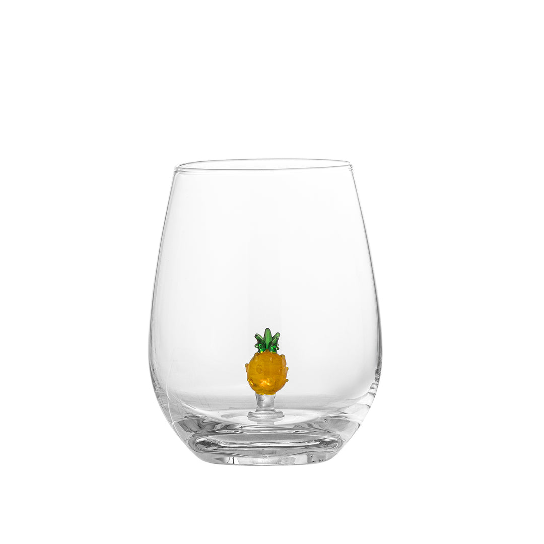 BLOOMINGVILLE Misa drikkeglas m. ananas figur klar glas