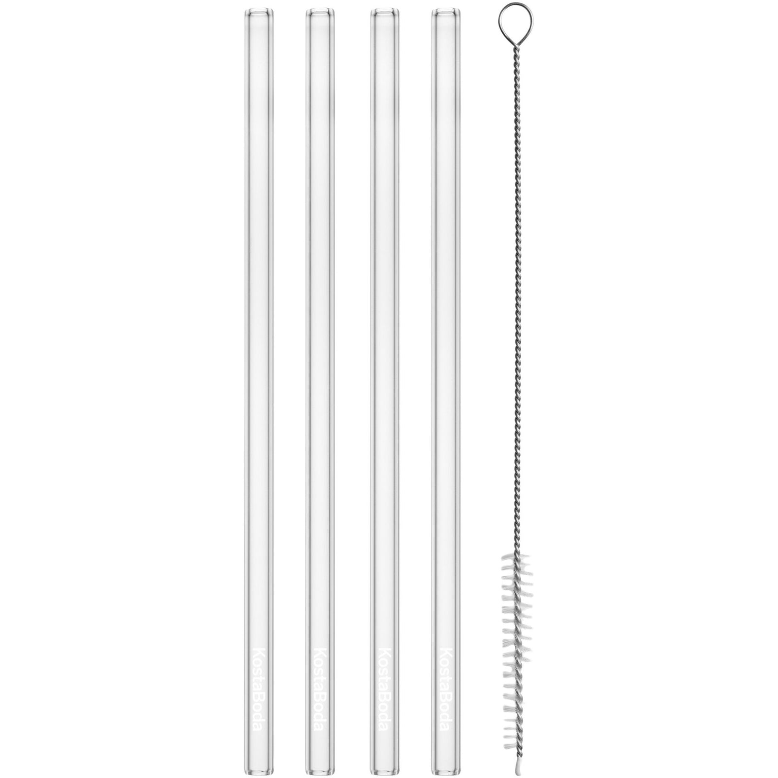 Kosta boda Kosta Boda Viva Sugrør inkl. børste, 4-pack – produktfoto (Sugerør)