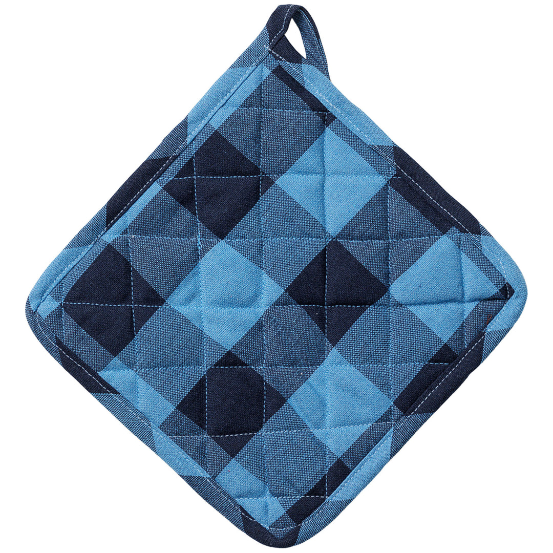 Midnatt Midnatts Grydelap, blåternet – produktfoto (Grydelapper og Grydehandsker)