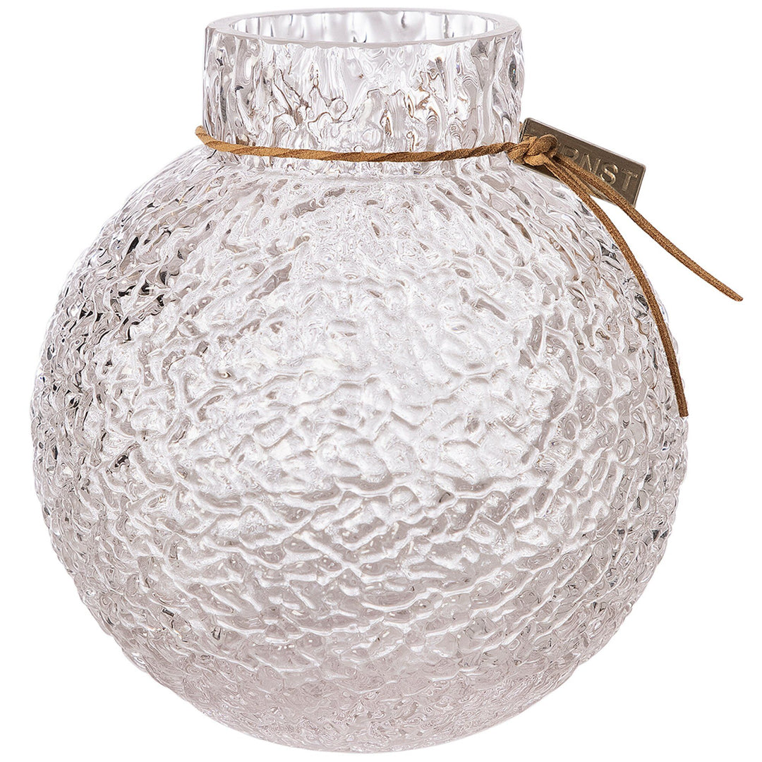 Ernst Ernst Glasvase med mønstret struktur, 14 cm – produktfoto (Vase)