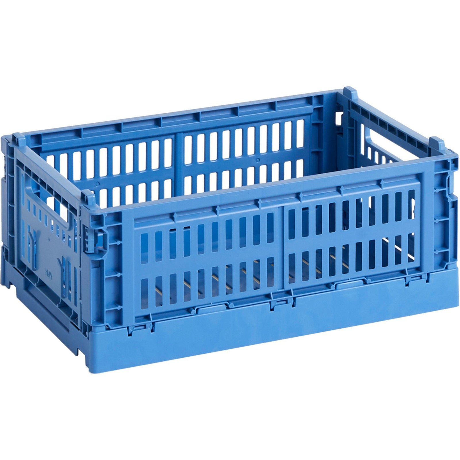 Hay Hay Colour Crate opbevaringskasse, small, electric blue – produktvisning (Opbevaringsboks)