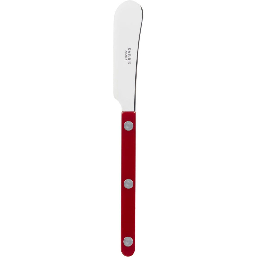 Sabre paris Sabre paris Bistrot Solid smørkniv 14 cm, burgundy – close-up (Smørkniv)