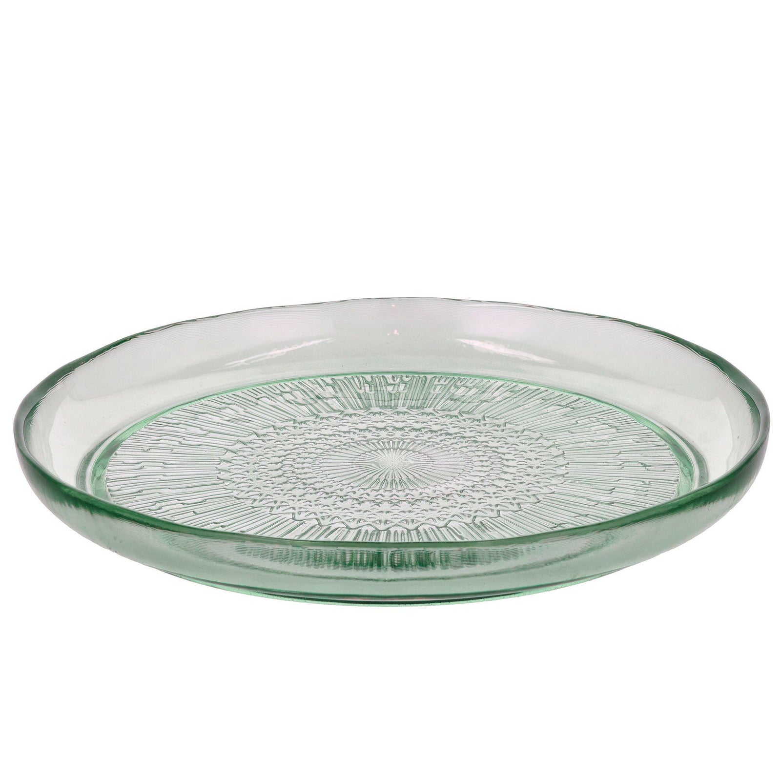 Bitz Bitz Kusintha Glastallerken Ø25 cm, grøn ❤ frontbillede (Tallerkener)