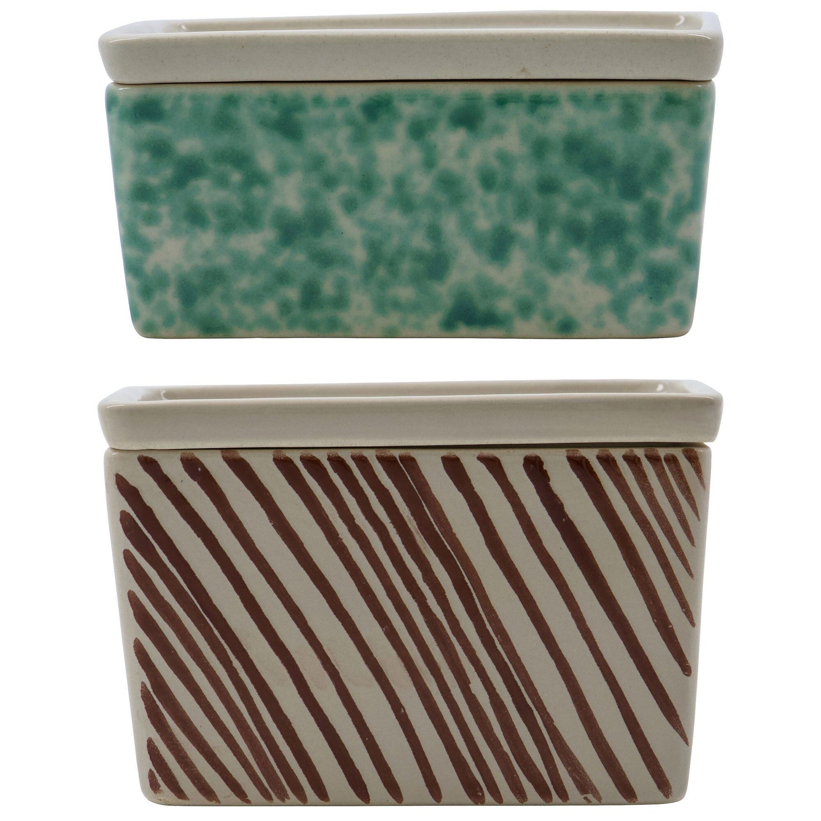 House doctor House doctor Diva opbevaringskasser 2 stk, stentøj – close-up (Opbevaringsboks)