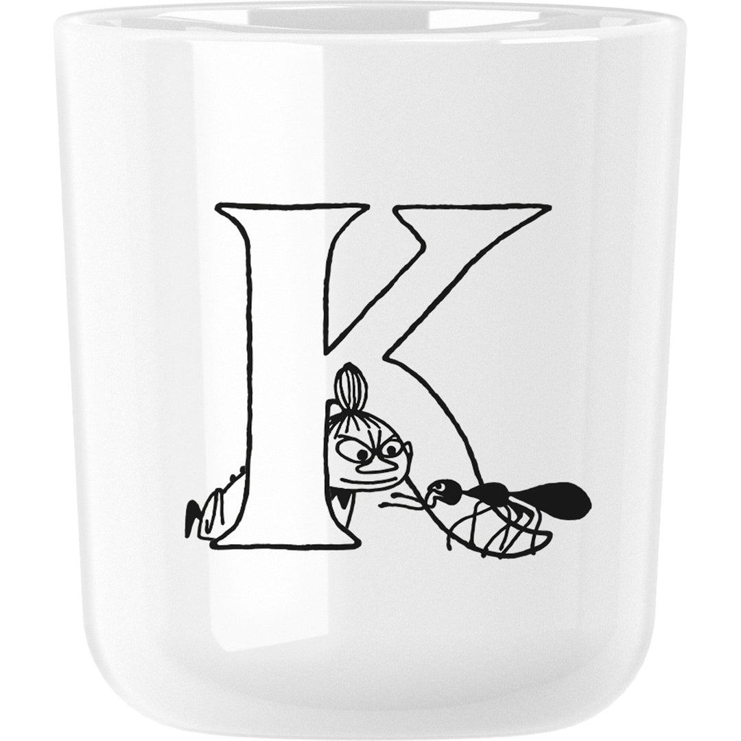 Rig-tig Rig-tig Mumi ABC krus, 0,2 liter, K ❤ detaljebillede (Moomin)