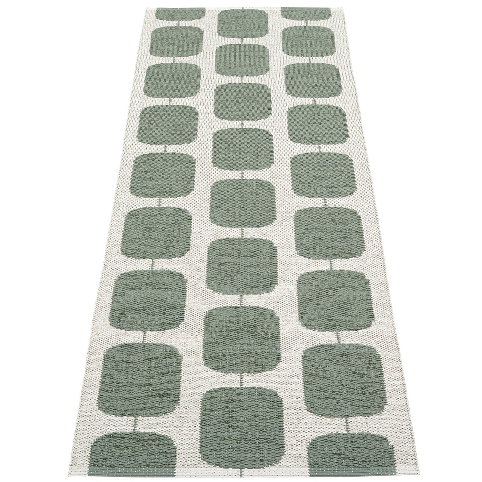 Pappelina Pappelina Gulvtæppe Sten, 70 x 200 cm., army/fossil – vinkelbillede (Tæpper)