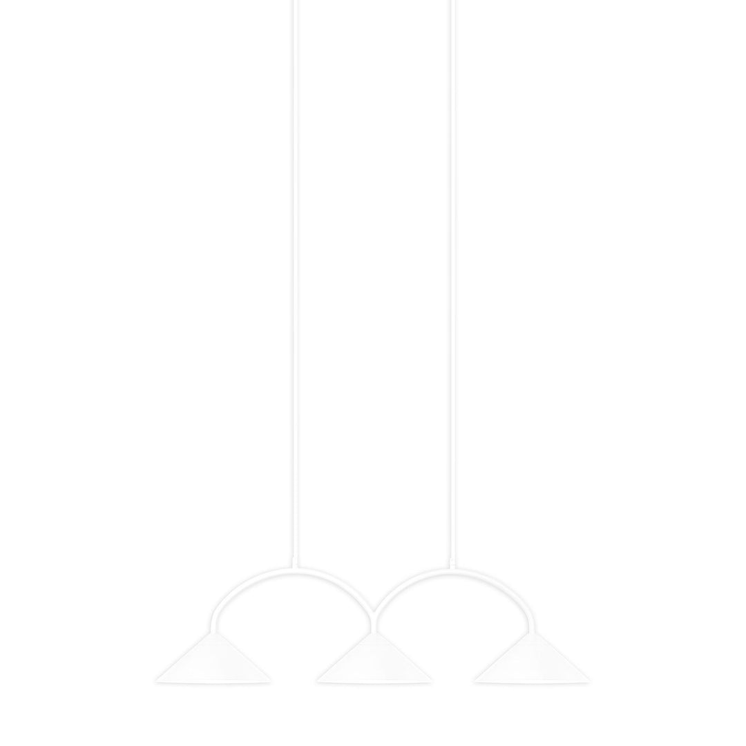 Globen lighting Globen lighting Curve 3 pendel lampe, hvid ❤ vinkelbillede (Lampe)