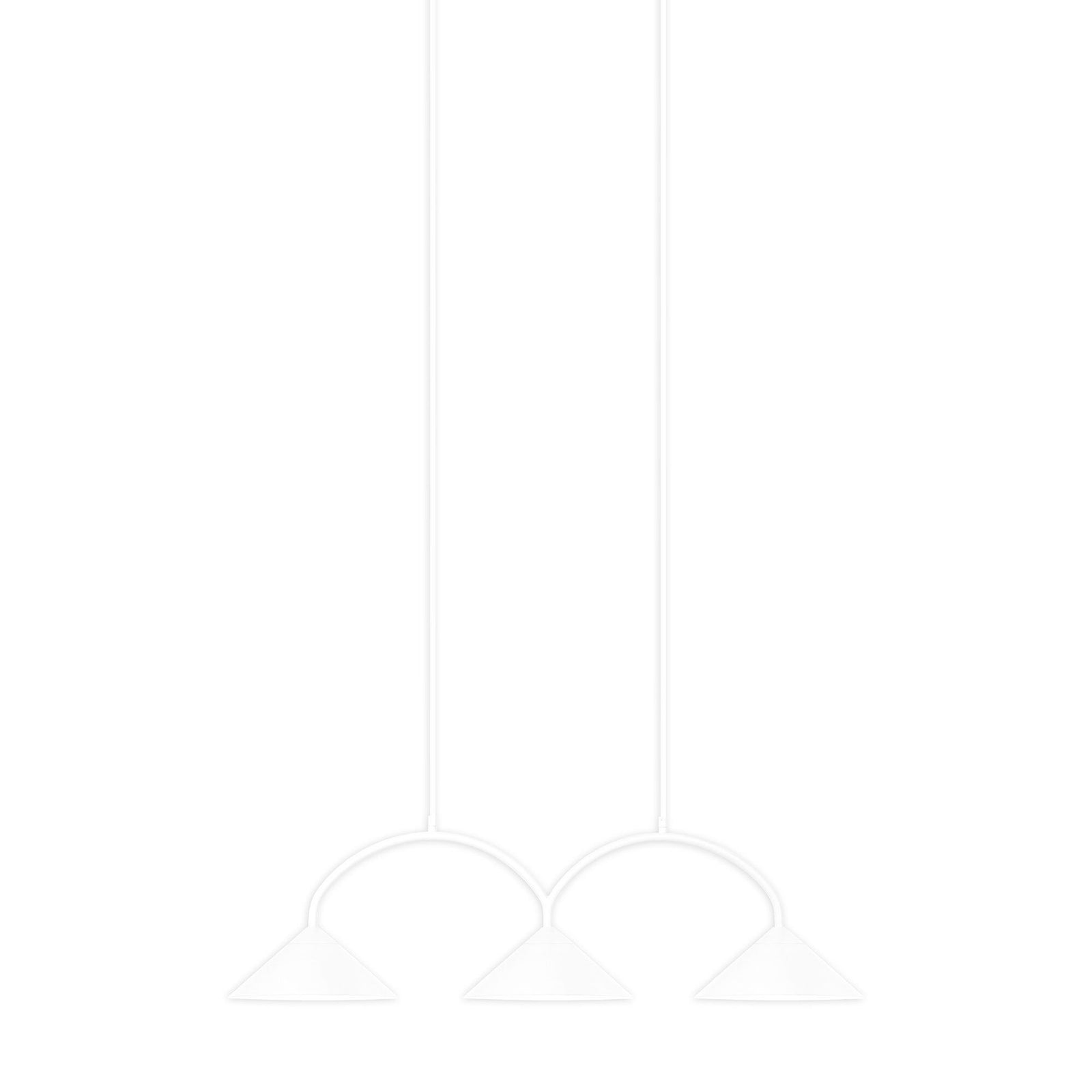 Globen lighting Globen lighting Curve 3 pendel lampe, hvid ❤ vinkelbillede (Lampe)