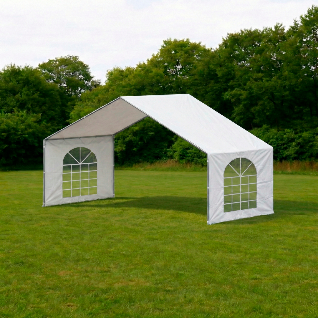 Udvidelsesfag SEMI-PRO 6x2m inkl. sider og tag