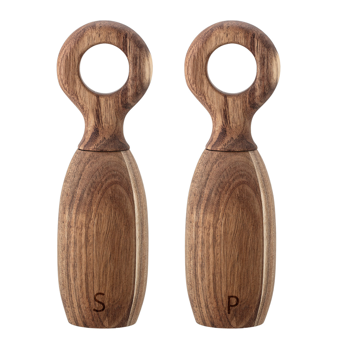 BLOOMINGVILLE Martim Salt & Peberkværn Natur Akacie D6,5xH21 cm