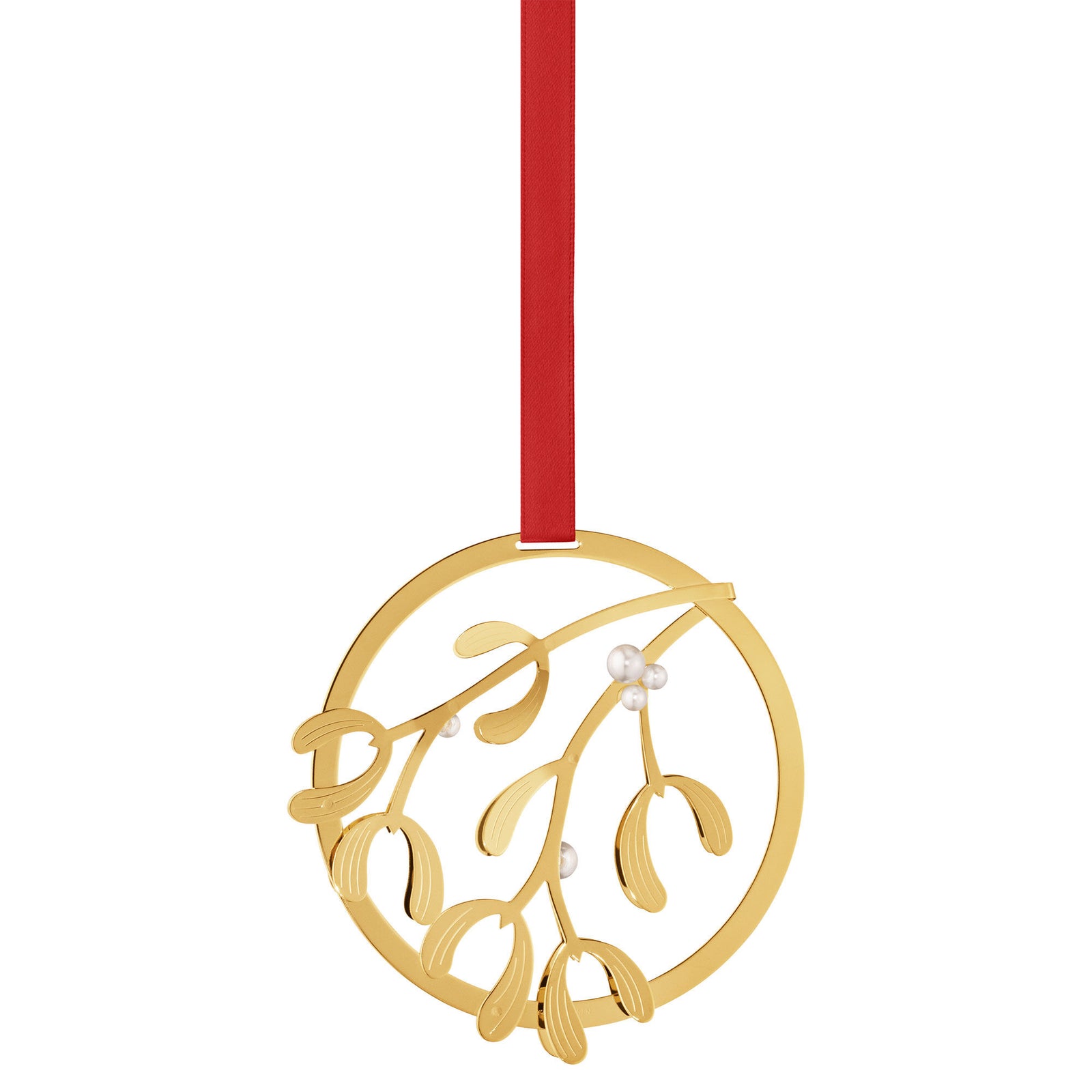 Georg jensen Georg Jensen Mistelten Juleuro, 18kt guld ❤ produktbillede (Juledekoration)