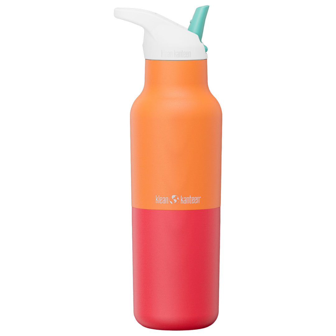Klean kanteen Klean kanteen Rise Classic drikkeflaske med sportslåg 473 ml, Marigold Kaleidoscope – close-up (Friluftsliv)