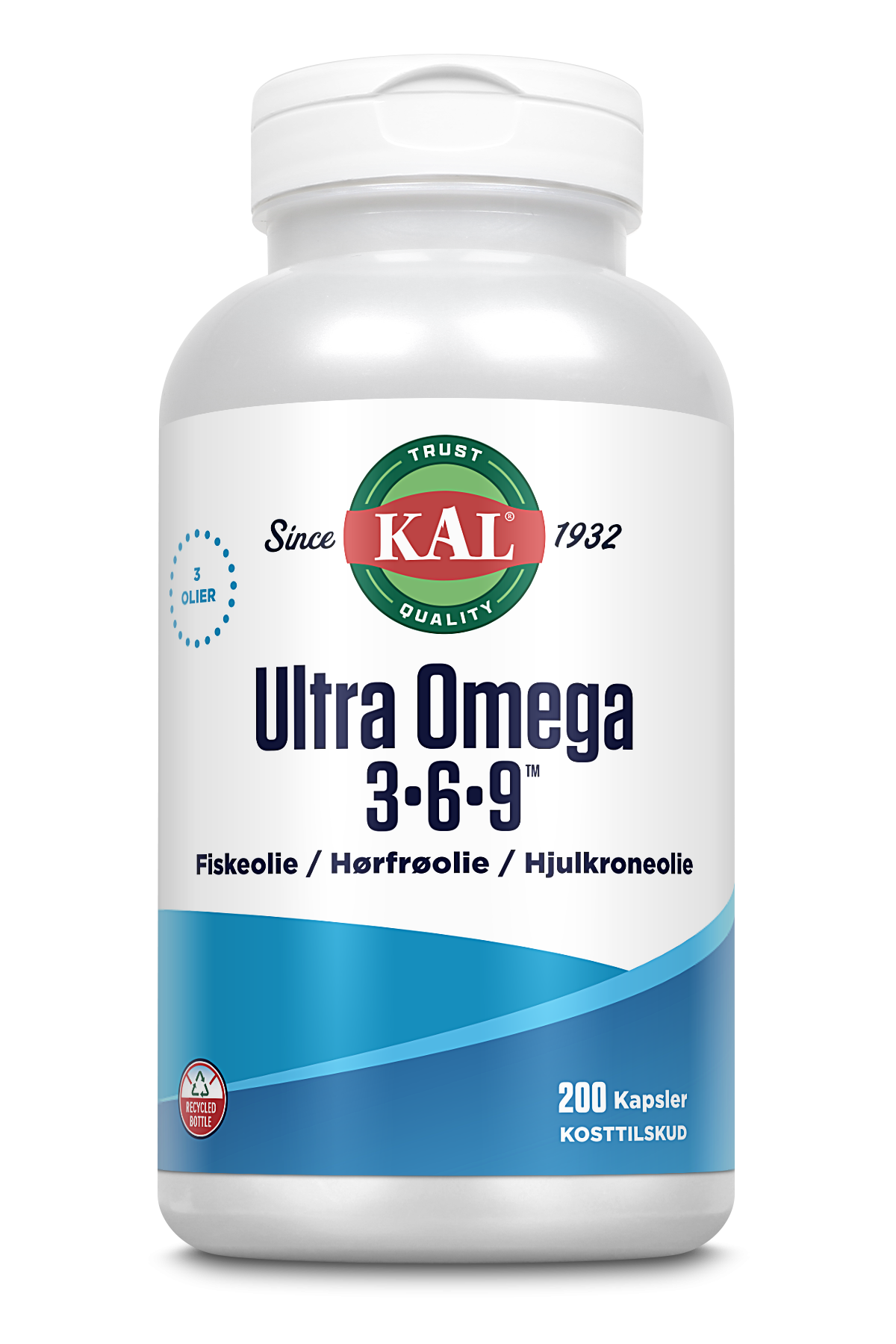 Produktbillede af KAL Ultra Omega 3-6-9 200 kaps. på tilbud