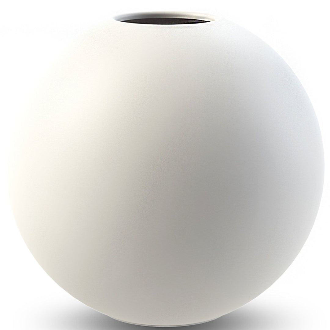 Cooee design Cooee design Ball vase, 10 cm, white ❤ frontbillede (Vase)