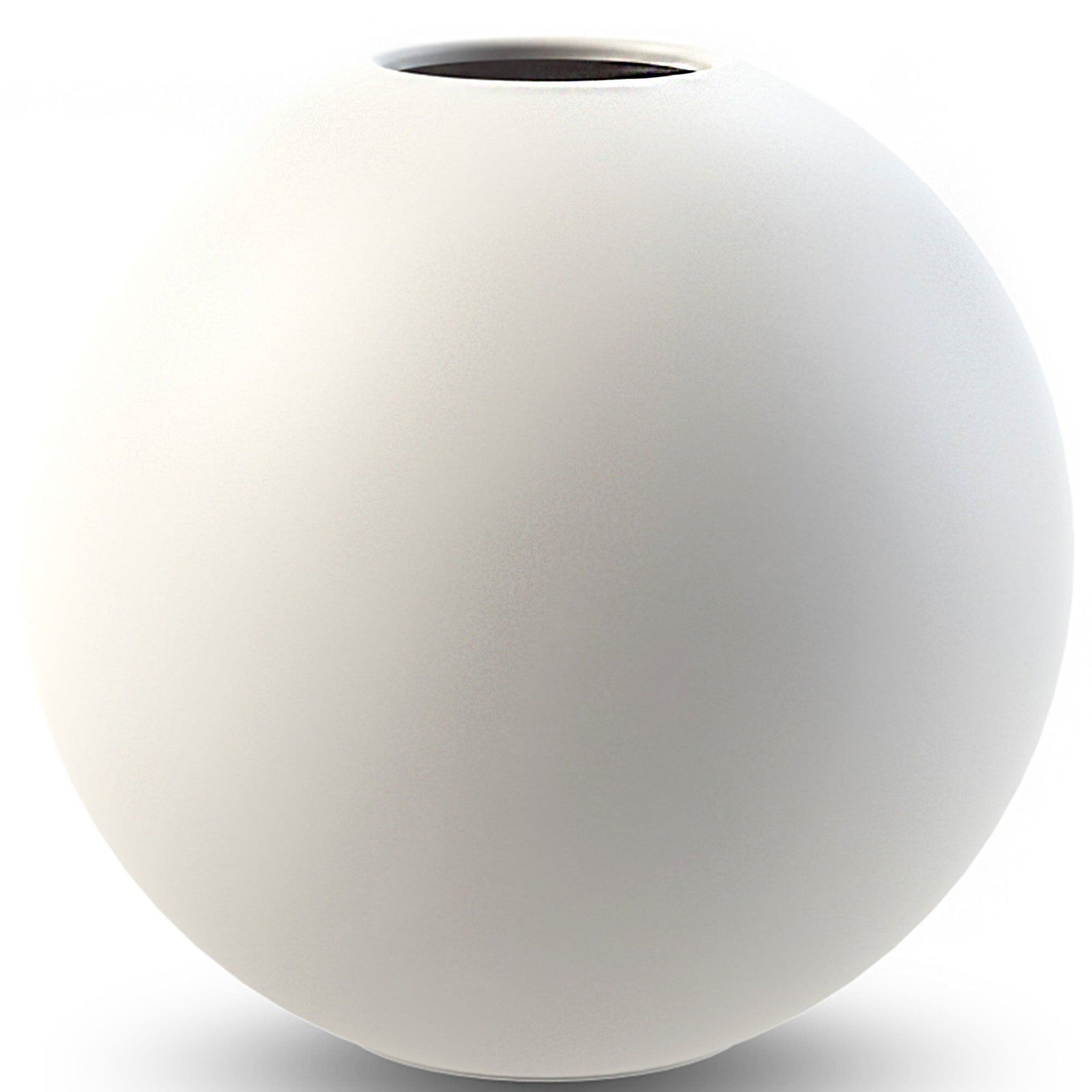 Cooee design Cooee design Ball vase, 10 cm, white ❤ frontbillede (Vase)