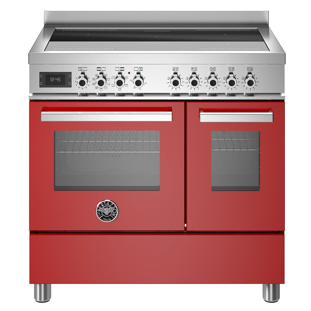 Bertazzoni Bertazzoni PRO95I2EROT Professional induktionskomfur med dobbeltovn, 90 cm, rød – billede i brug (Induktionskomfur)